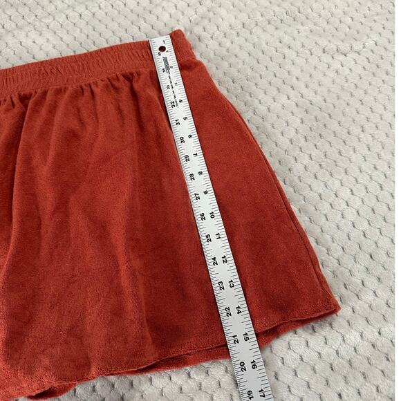 Charlie Holiday Textured Mini Skirt Women's 6 Orange Rust Elastic Waist NWT - Picture 7 of 7